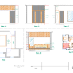 2D DRAWING FOR 3BHK FLAT – 2505 -1590 SQ FT